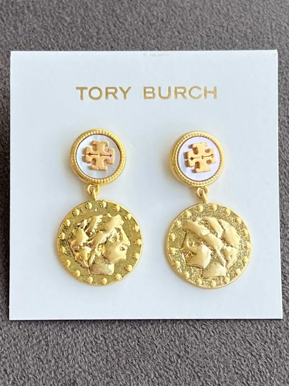 Tory Burch Coin Drop Earrings